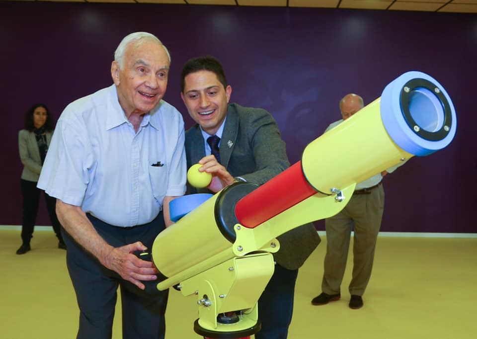 דנילוביץ' ומנדל בפתיחת ה"לונדע" בב"ש | צילום: באדיבות עיריית ב"ש