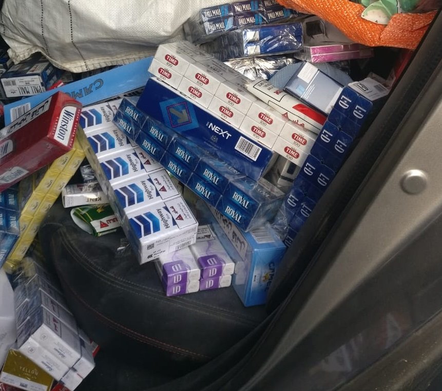 חלק מהסיגריות שנתפסו | צילום: דוברות המשטרה