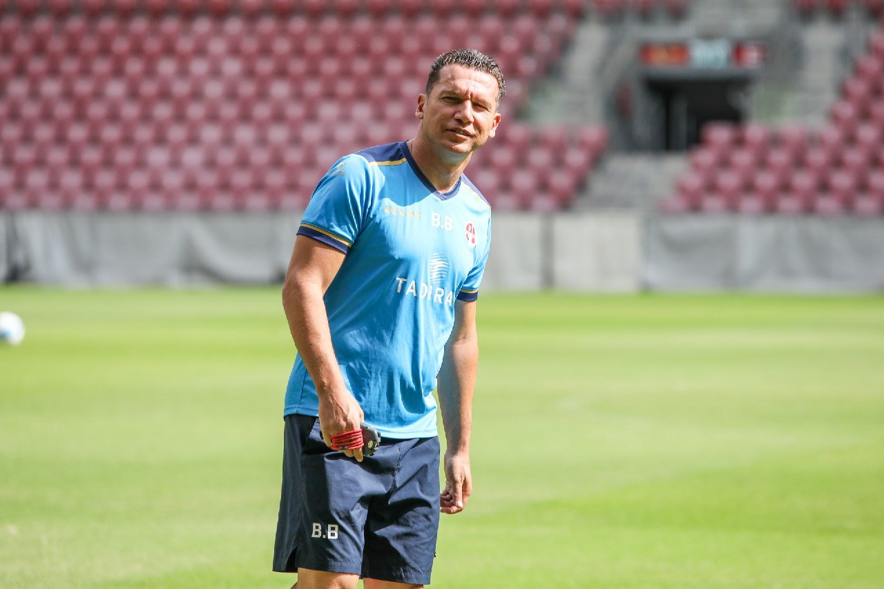 ברק בכר באימון המסכם (צילום: זאב דיקמן)