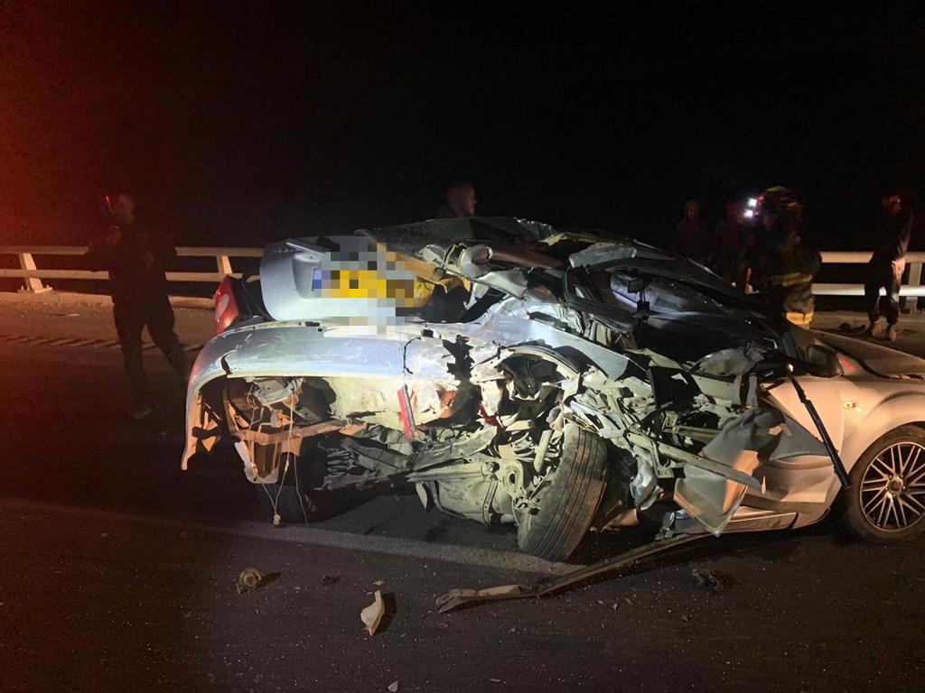 זירת התאונה | צילום: תיעוד מבצעי מד״א