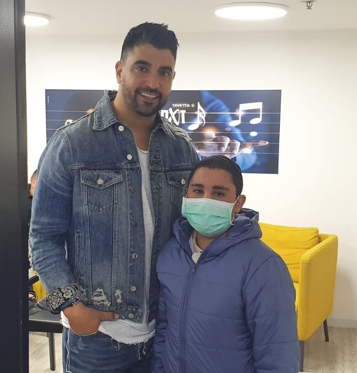 שלום הגשים את החלום ונפגש עם משה פרץ צילום דוברות מדא 