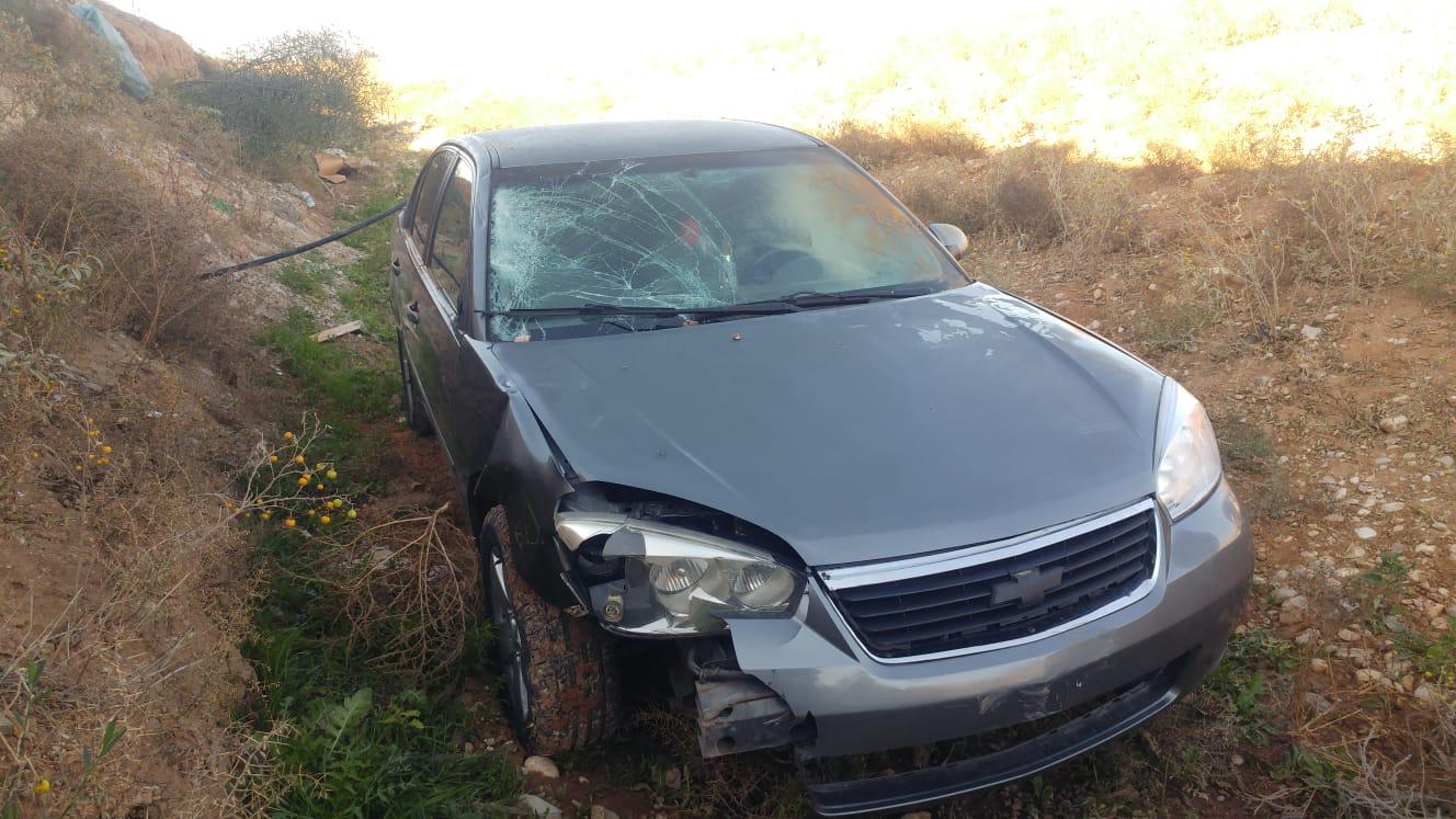 הרכב הפוגע | צילום: דוברות המשטרה