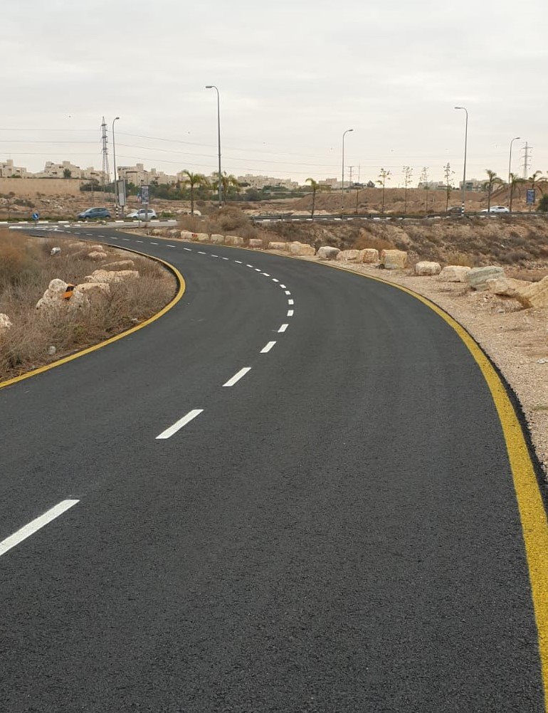 הכביש החדש בכניסה הצפונית לעיר באדיבות עיריית באר שבע