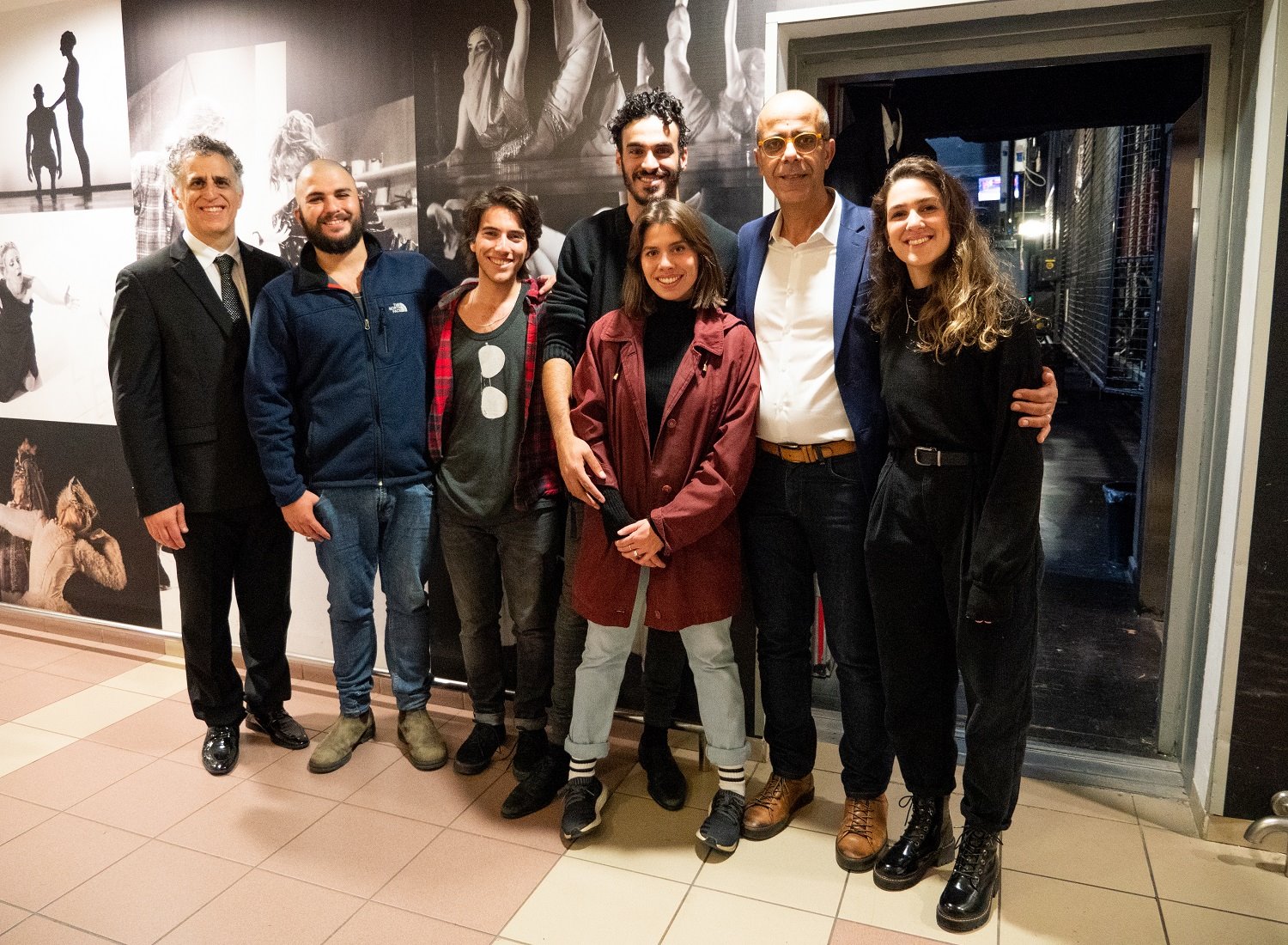 שמוליק יפרח ניר קברטי והסטודנטים של גודמן - קרדיט דניאל נירנברג