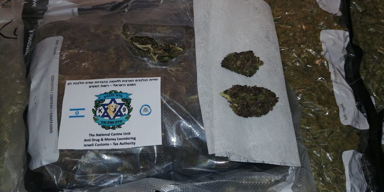 החבילה שנתפסה בנתב”ג, 2 ק”ג קנאביס מארה”ב (צילום: מגזין קנאביס)