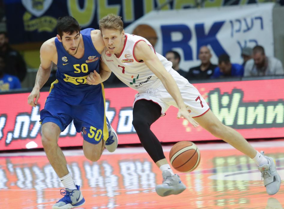 משחק חד צדדי. צילום: דני מרון, מנהלת ליגת העל בכדורסל