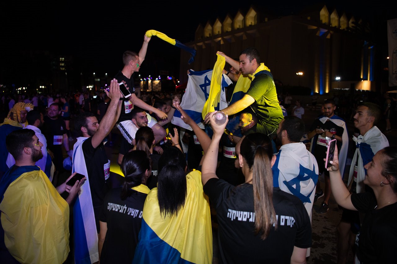 חיילי צה"ל לקחו חלק במרוץ צילום: דולב בכר מכלוף 