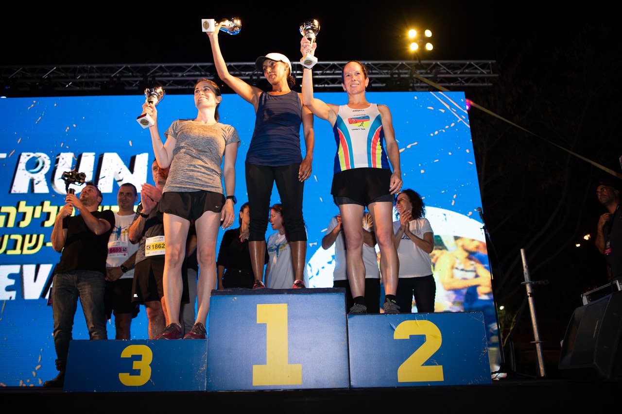 המנצחות במקצה 10 ק"מ צילום: דולב בכר מכלוף