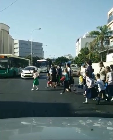 זהירות ילדים בדרך צילום: עמותת אור ירוק