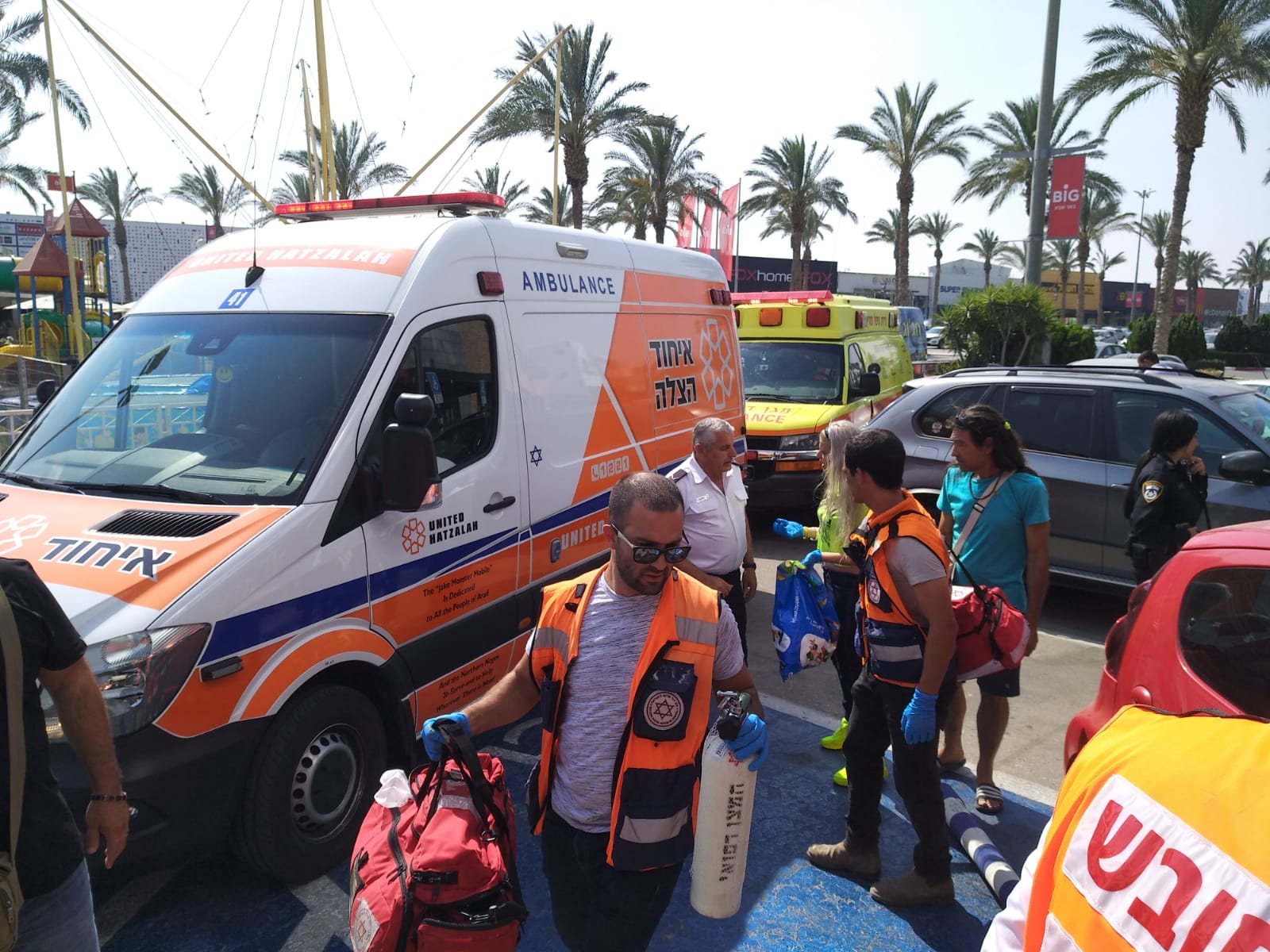 מזירת האירוע. צילום: דוברות איחוד הצלה