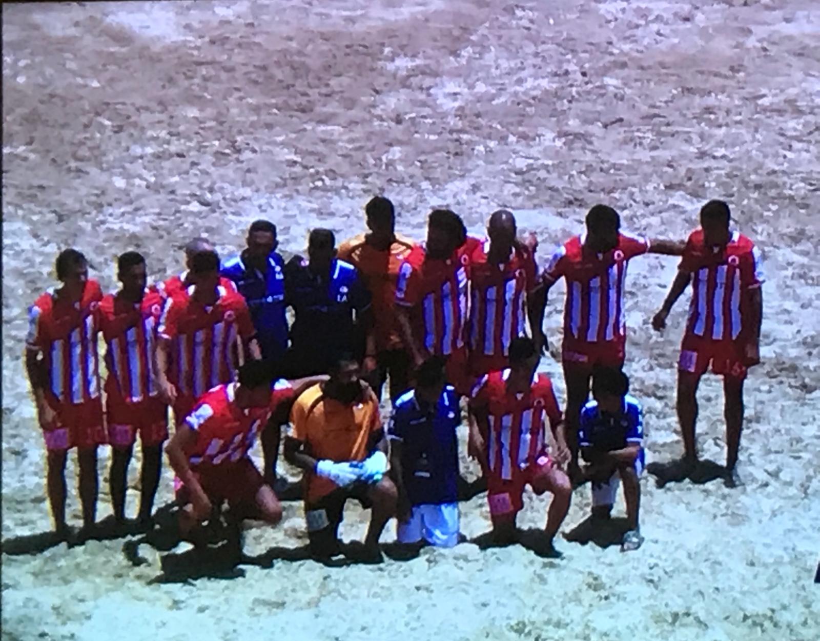 משחק מהנה לפתיחת המחזור (צילום מתוך מסך הטלוויזיה)