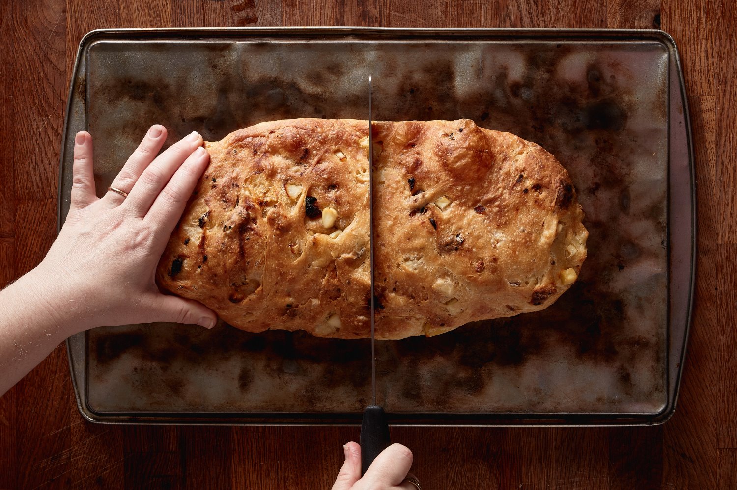 פוקצ'ת גבינת עיזים, עגבניות וארטישוק