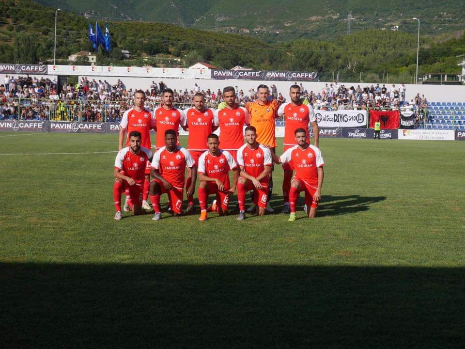 ההרכב הפותח הערב באלבניה. (מתוך הפייסבוק של הפועל באר שבע)