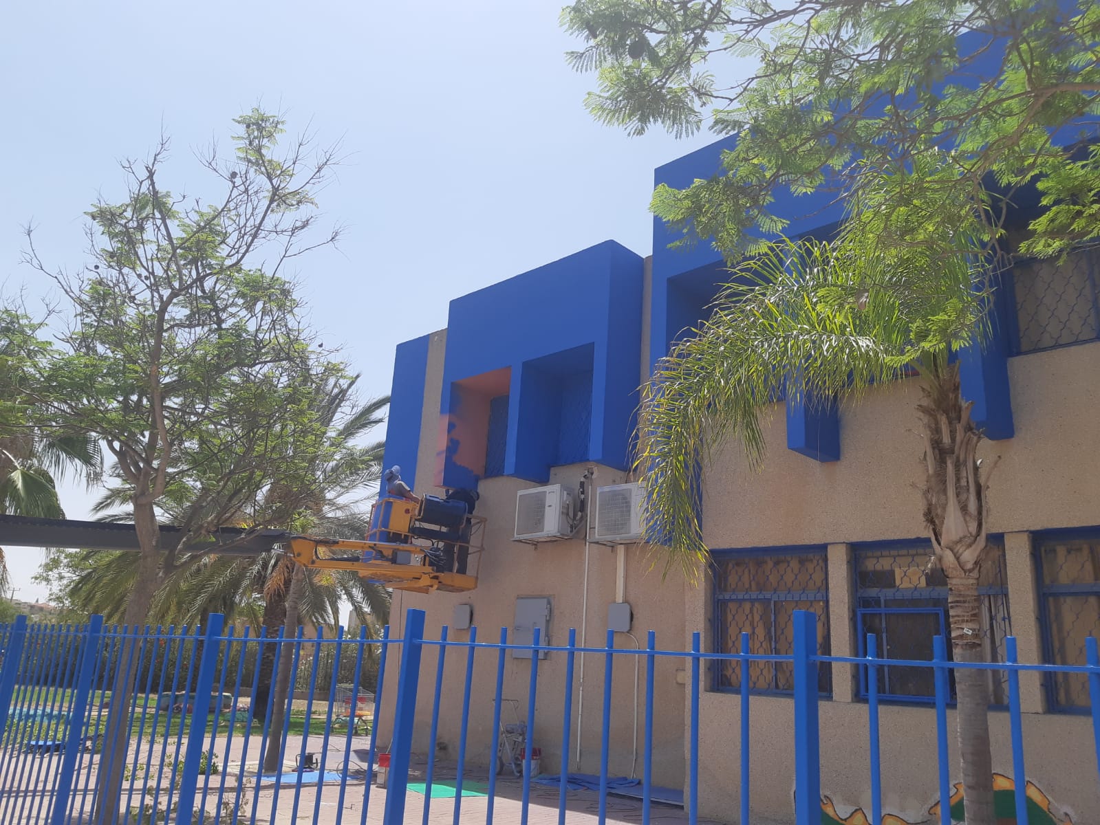 משפצים בתי ספר | צילום: באדיבות עיריית באר שבע