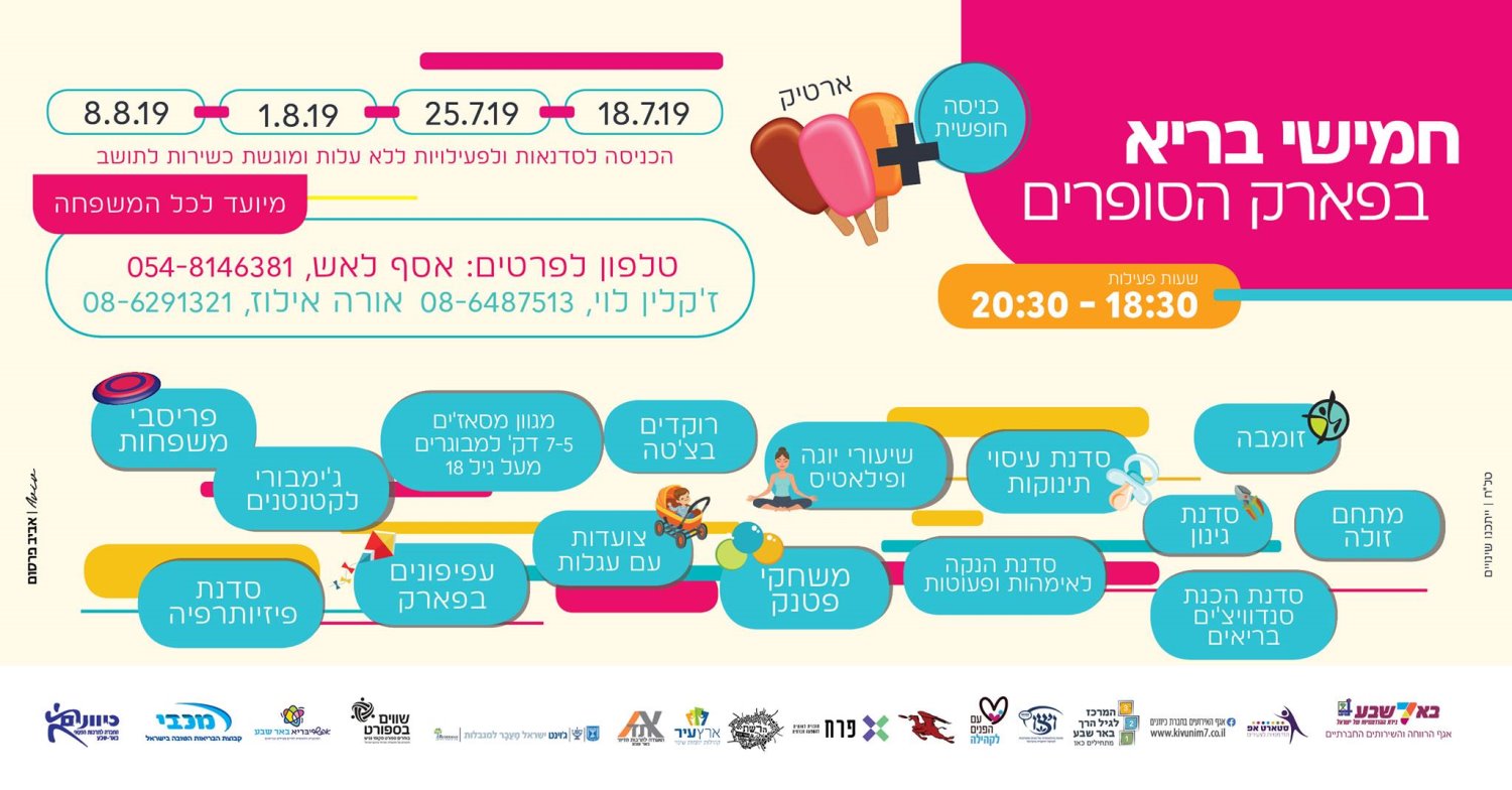 מתוך דף הפייסבוק 'כיוונים- החברה לתרבות הפנאי באר שבע'