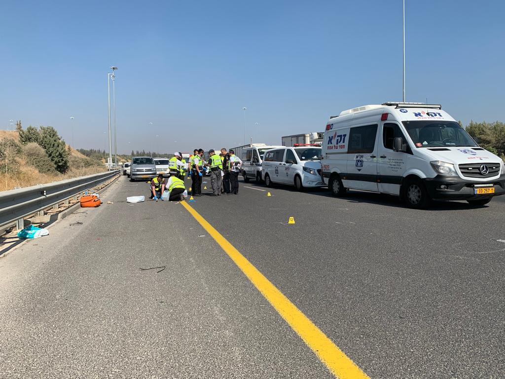 זירת התאונה | צילום: יחזקאל איטקין 