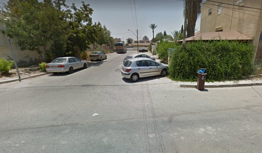 מפגש הרחובות נגבה והגר, צילום מסך Google Maps