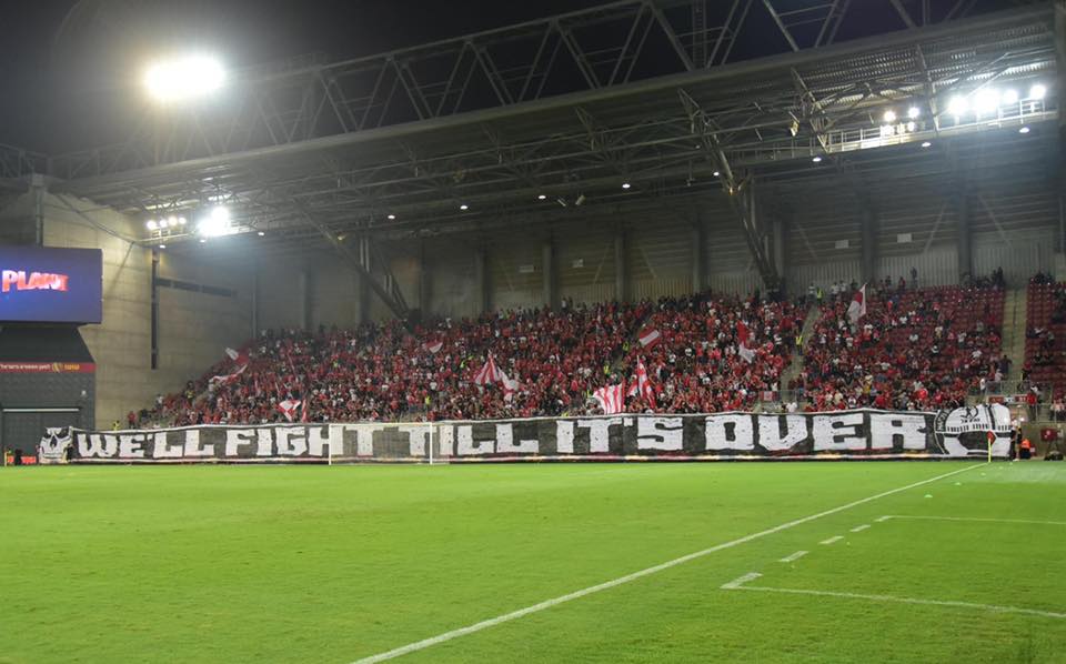 כמות קטנה מאוד של צופים | צילום: הפועל "תדיראן" באר שבע