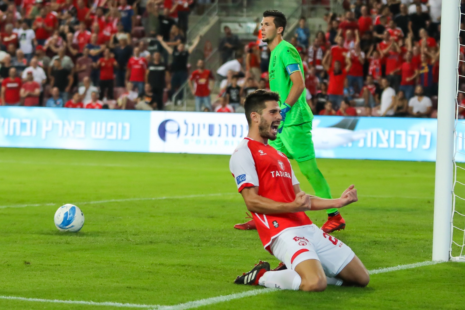 סבג בטירוף לאחר השער מול לאצ'י: "עברה בי צמרמורת" (צילום: זאב דיקמן)