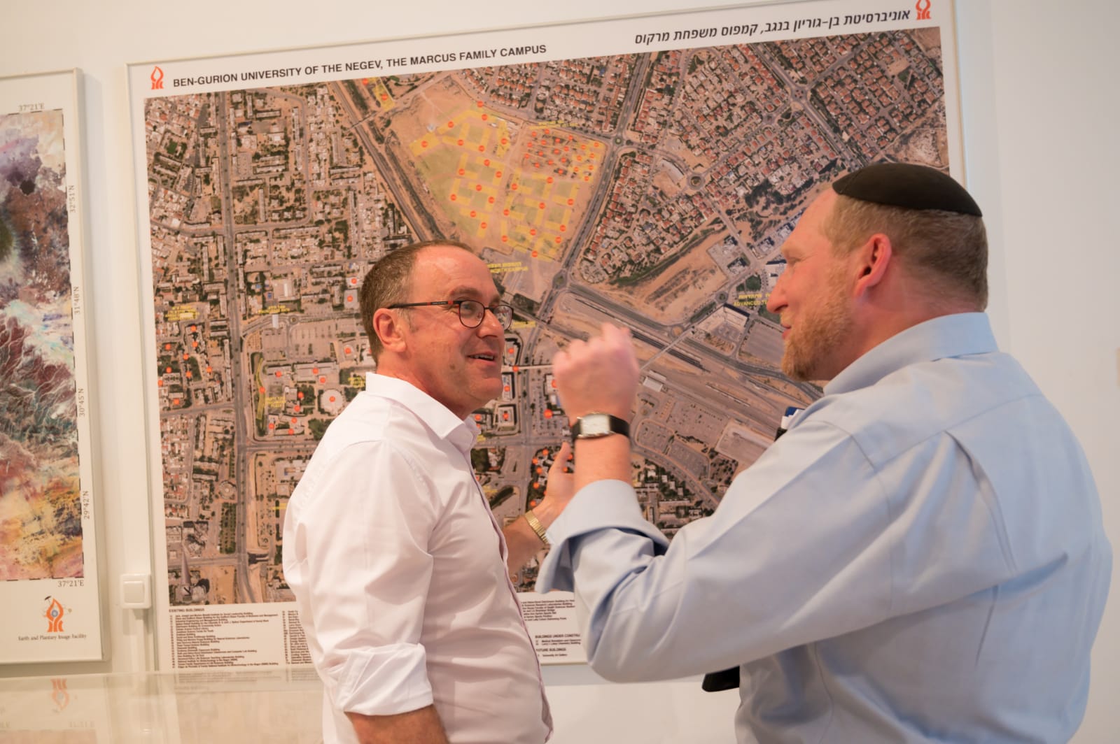 והרב יהושע פס ופרופ&#39; חיימוביץ | צילום: יח&quot;צ