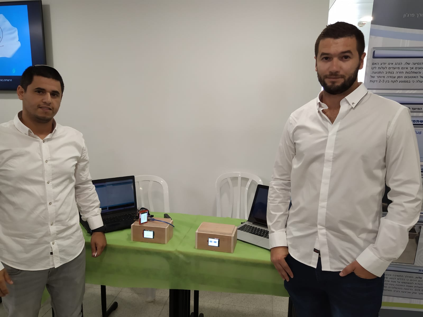 פרג&#39;ון וסברדלוב עם המכשירים | צילום: מכללת סמי שמעון