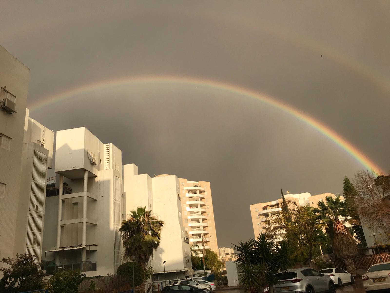 קשת כפולה צילום: נווה סגל