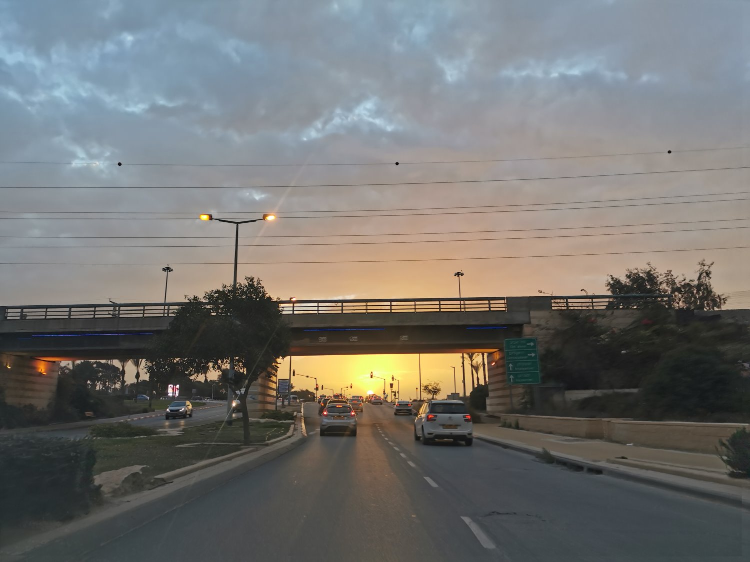 שקיעה מרהיבה בבאר שבע צילום פרטי