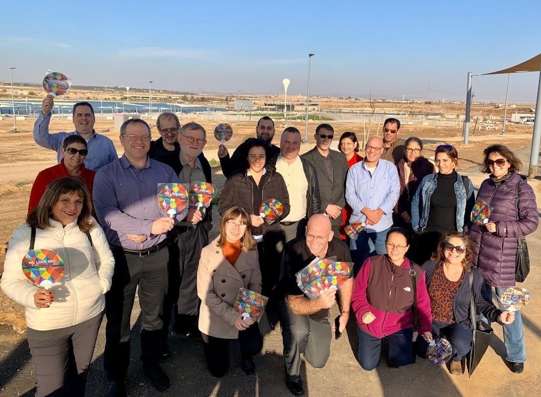 ביקור הנהלת הלמ"ס בבאר שבע. באדיבות עיריית באר שבע  