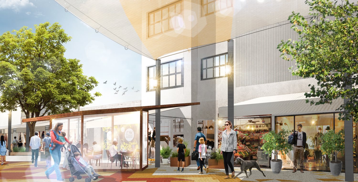 מדרחוב קקל הדמיה - קרדיט דרמן ורבקל אדריכלות בעמ 