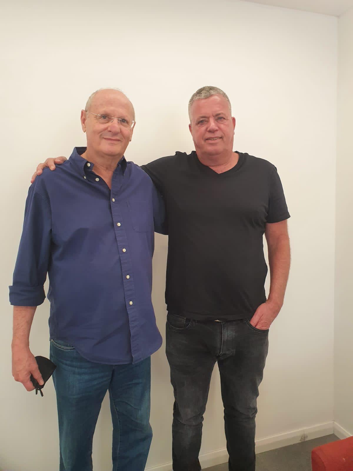 קלמן שחם וכפיר ארזי. קרדיט דוברות הפועל "אלטשולר שחם" באר שבע