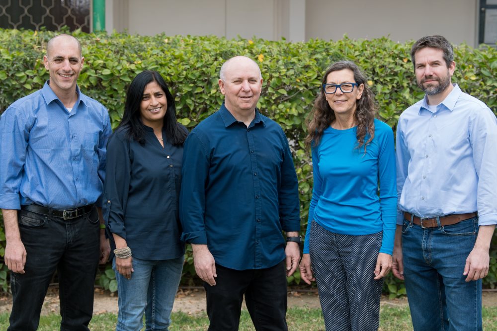 השותפים למחקרים. צילום: דני מכליס, אוניברסיטת בן גוריון בנגב