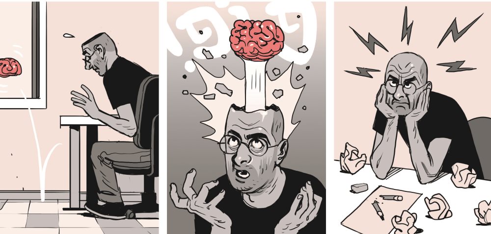 אסף חנוכה, מתןך 'בריחת מוחות', 2019, ציור דיגיטלי 