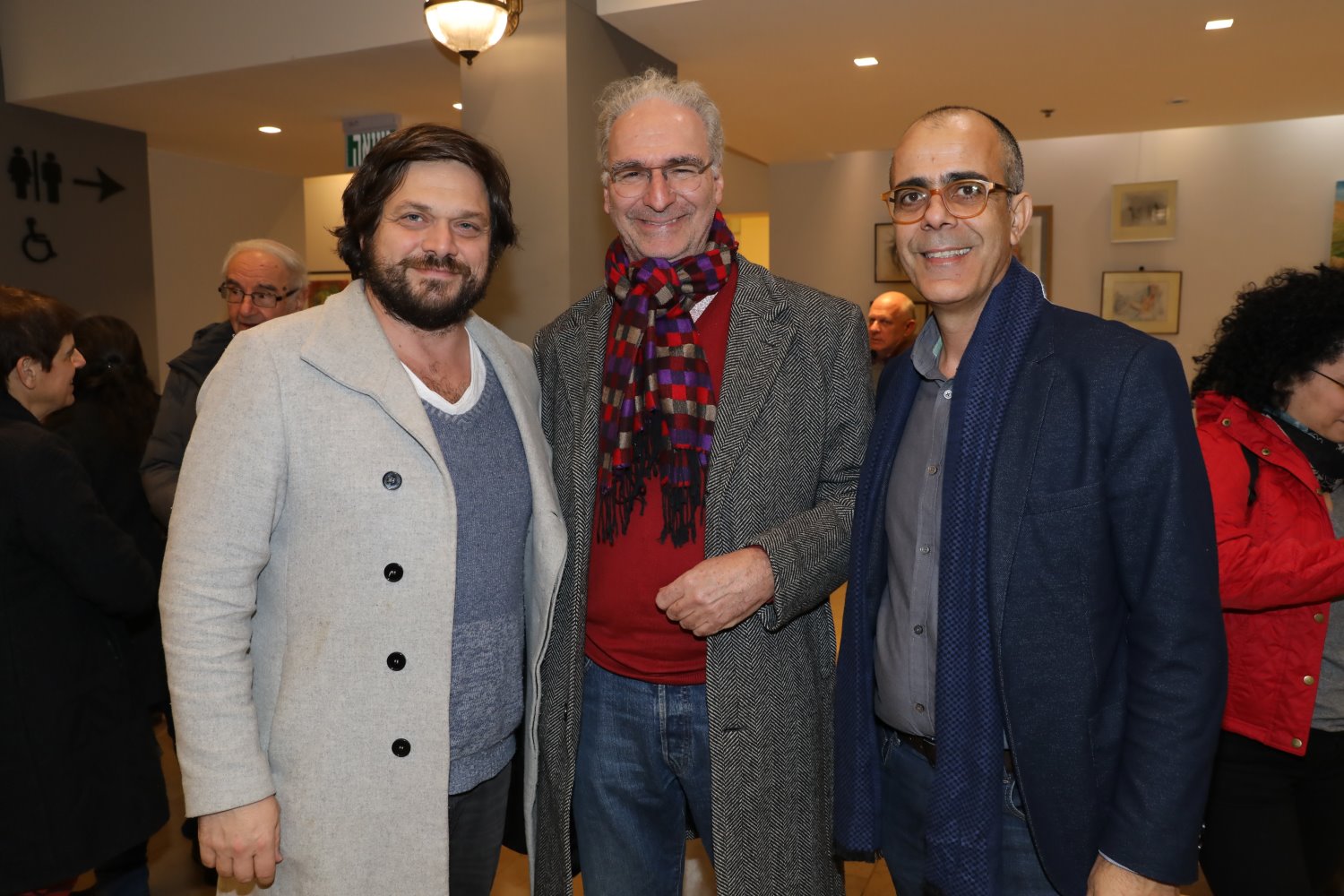 שמוליק יפרח, אלי גורנשטיין ואוהד קנולר. צילום: רפי דלויה