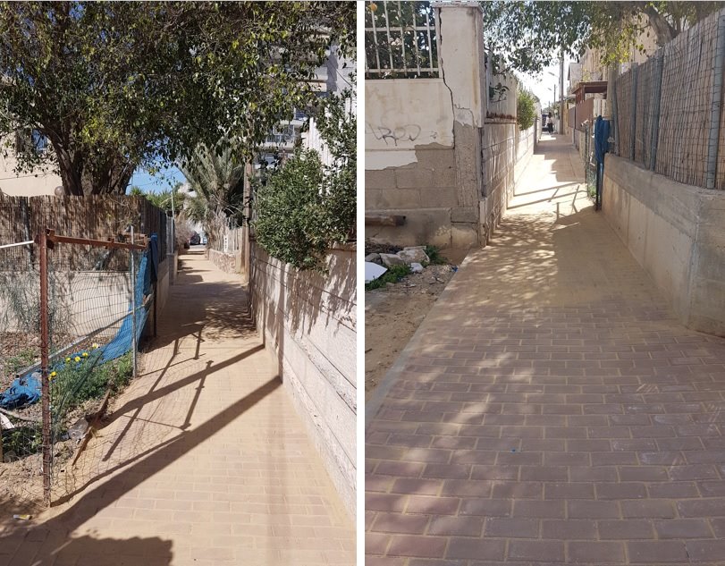 התושבים מרוצים מהשביל החדש. צילום פרטי