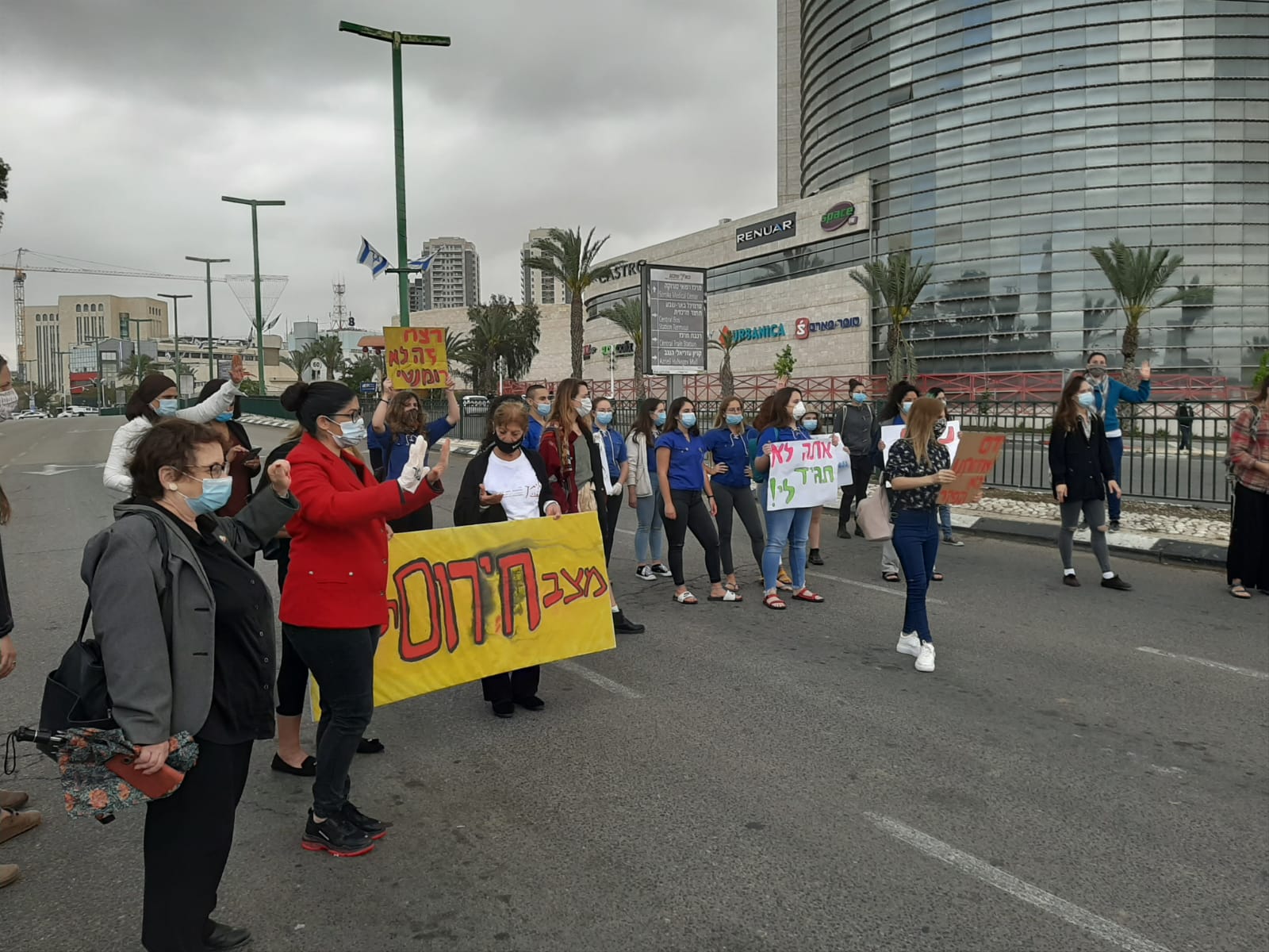 מחאת הנשים בבאר שבע. קרדיט: שלי מרגי ועקנין