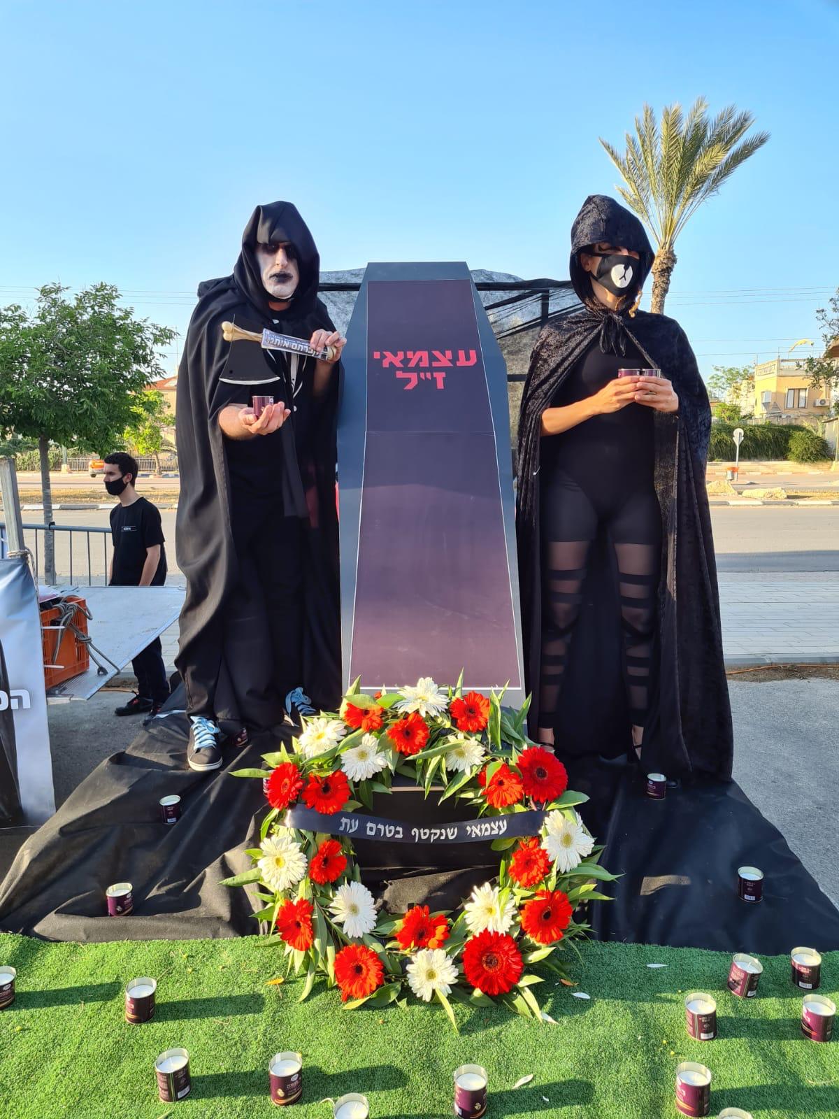 מחאת העצמאים בנגב. צילום פרטי