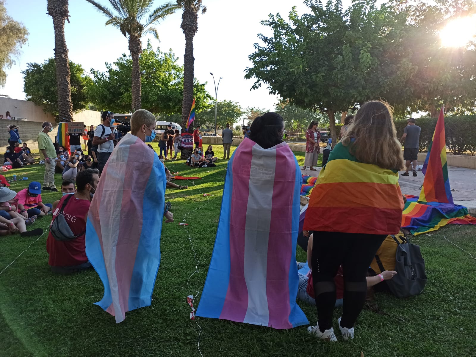 עצרת מחאה הקהילה הגאה בבאר שבע. צילום: יהלי אוזן