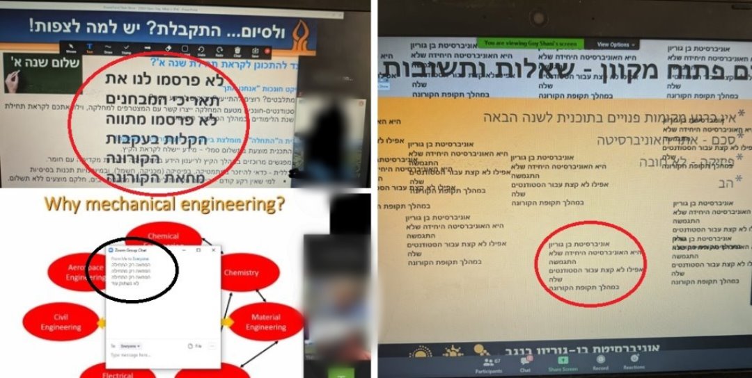 צילום מסך פרטי.