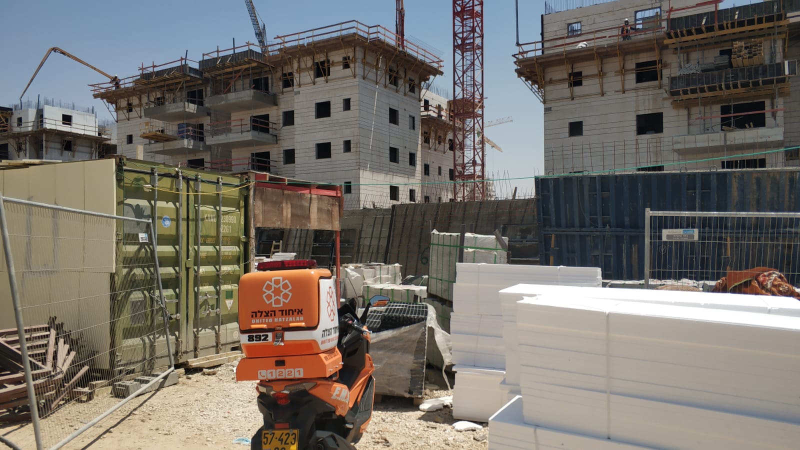 מרחוב נחל פארק בבאר שבע - צילום: דוברות איחוד הצלה 