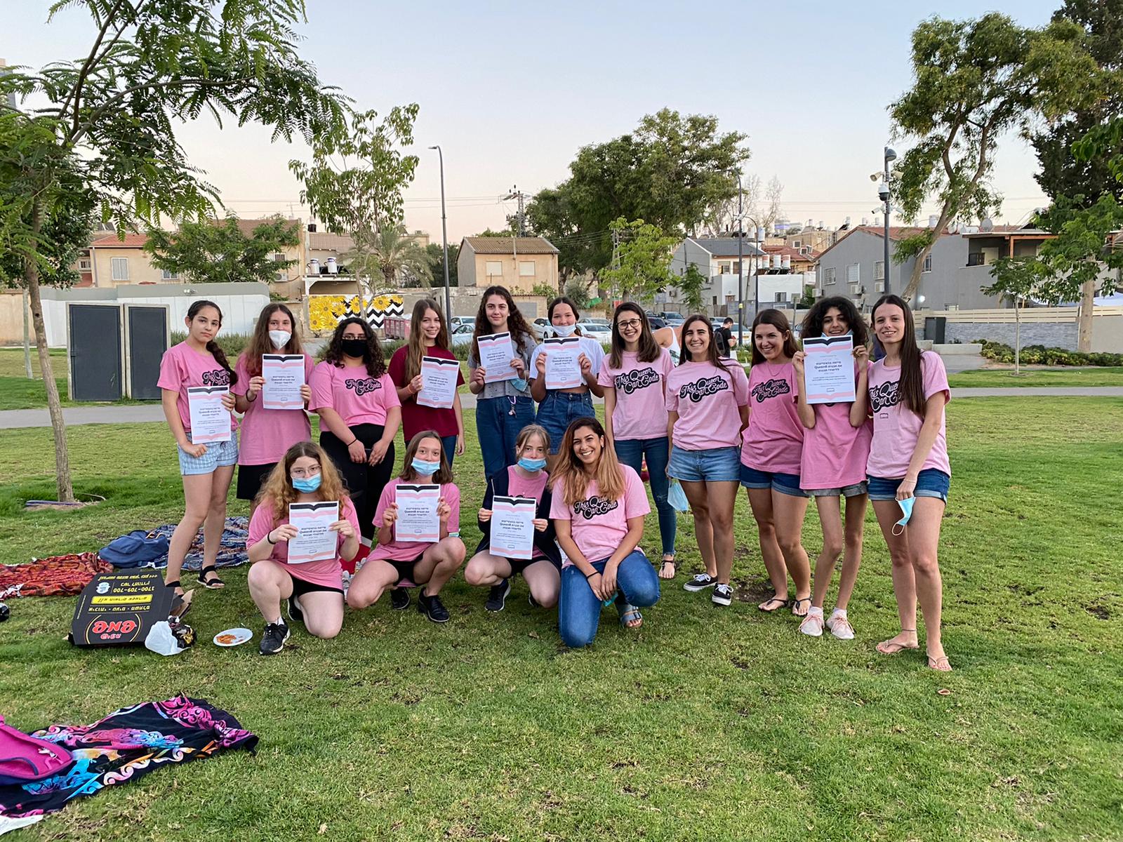 סיום שנה בסניף בן גוריון בבאר שבע- קרדיט עמותת QueenB  