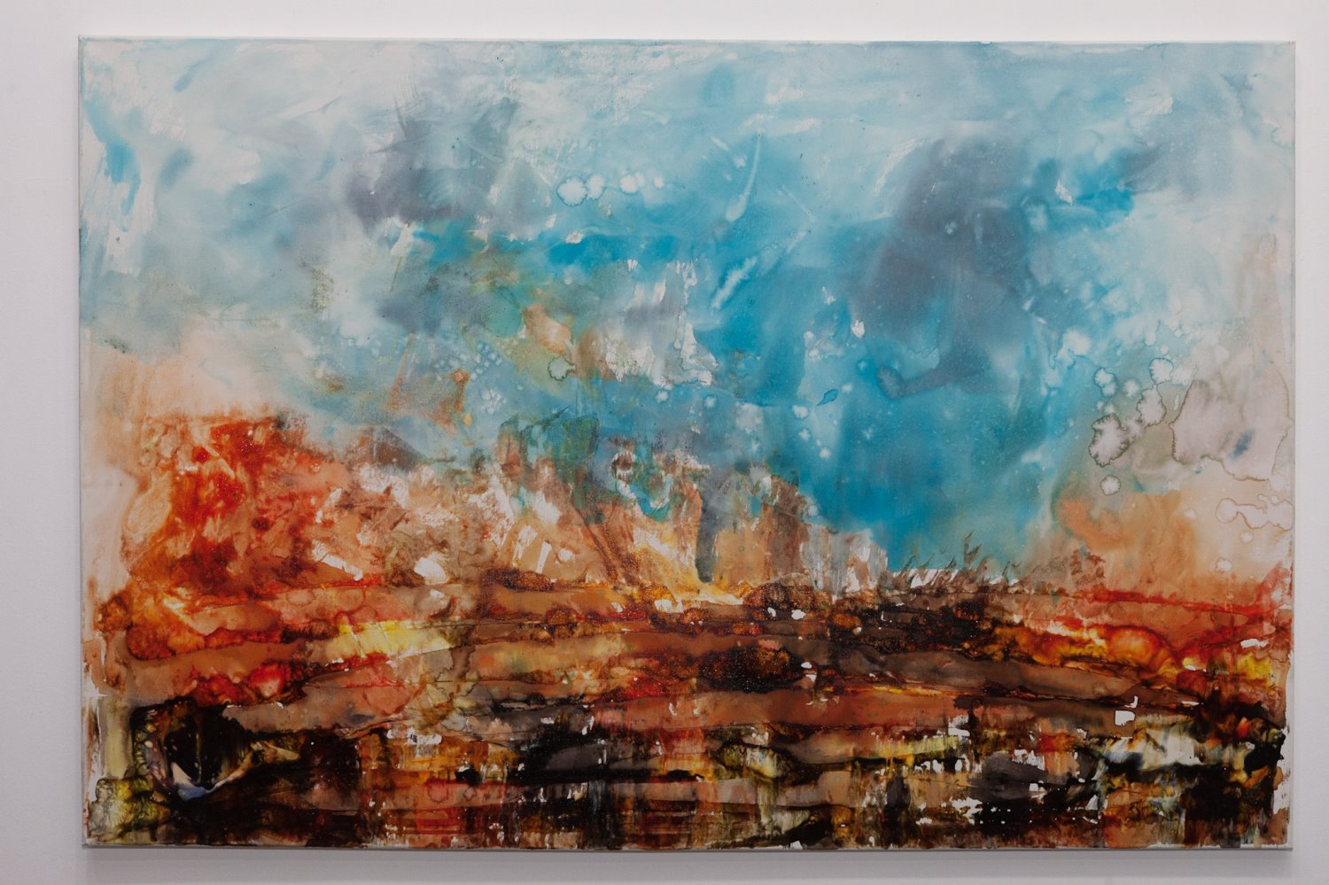 צילום יוגב ונונו תמונה פרידה שדה טכניקה מעורבת על בד  