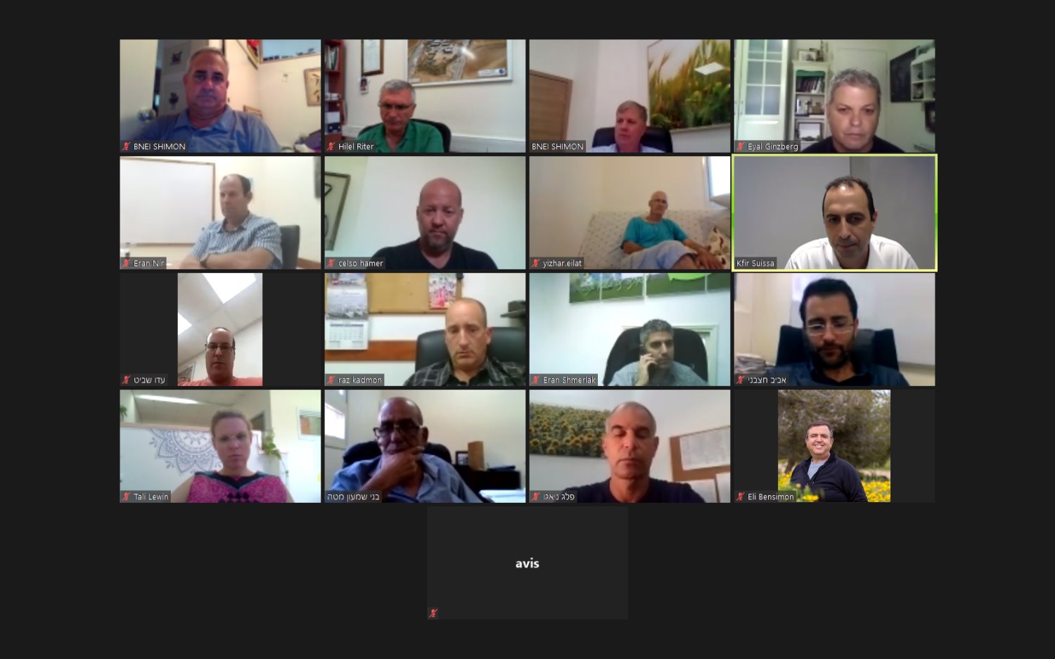 פורום מנכלים צילום באדיבות מועצה אזורית בני שמעון 