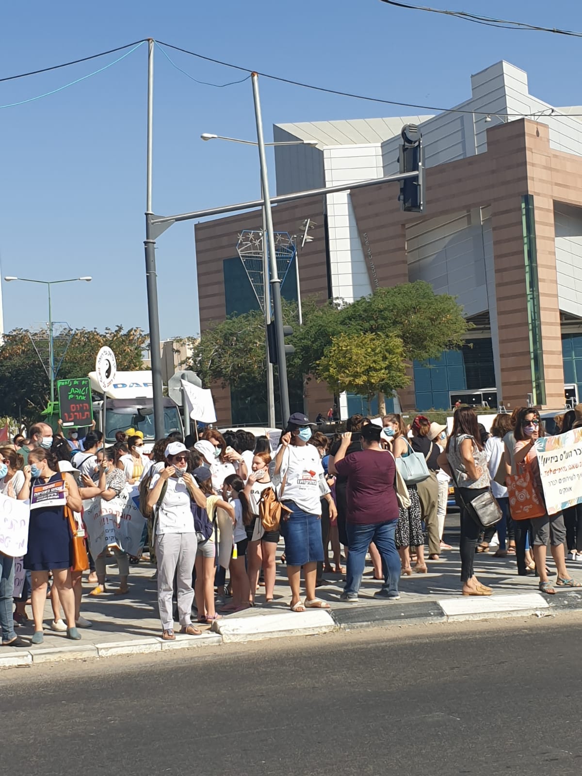 מחאת העובדים הסוציאליים, צילום פרטי
