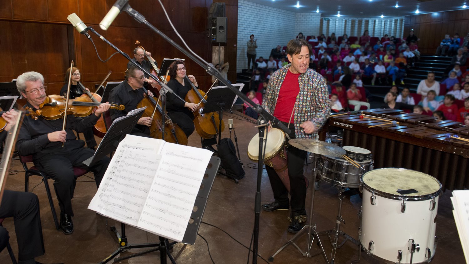 צימבליסטה והסינפונייטה קונצרטים לילדים. צילום נטלי קדוש