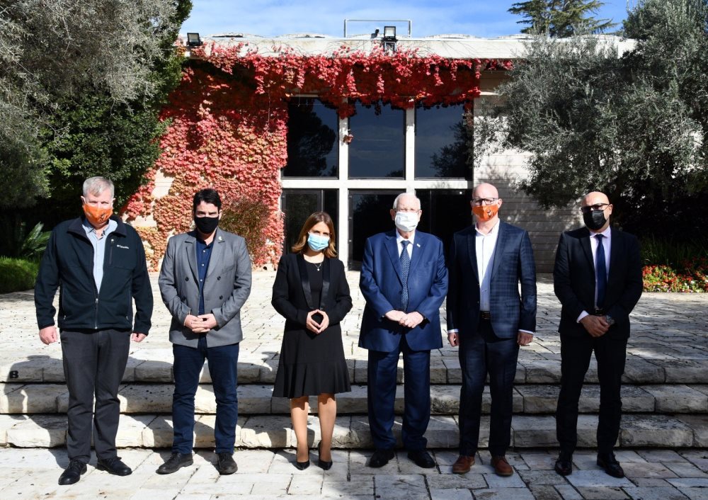 אות הנשיא על הצטיינות במהפכה הירוקה בבני שמעון | צילום: חיים צח / לע"מ 