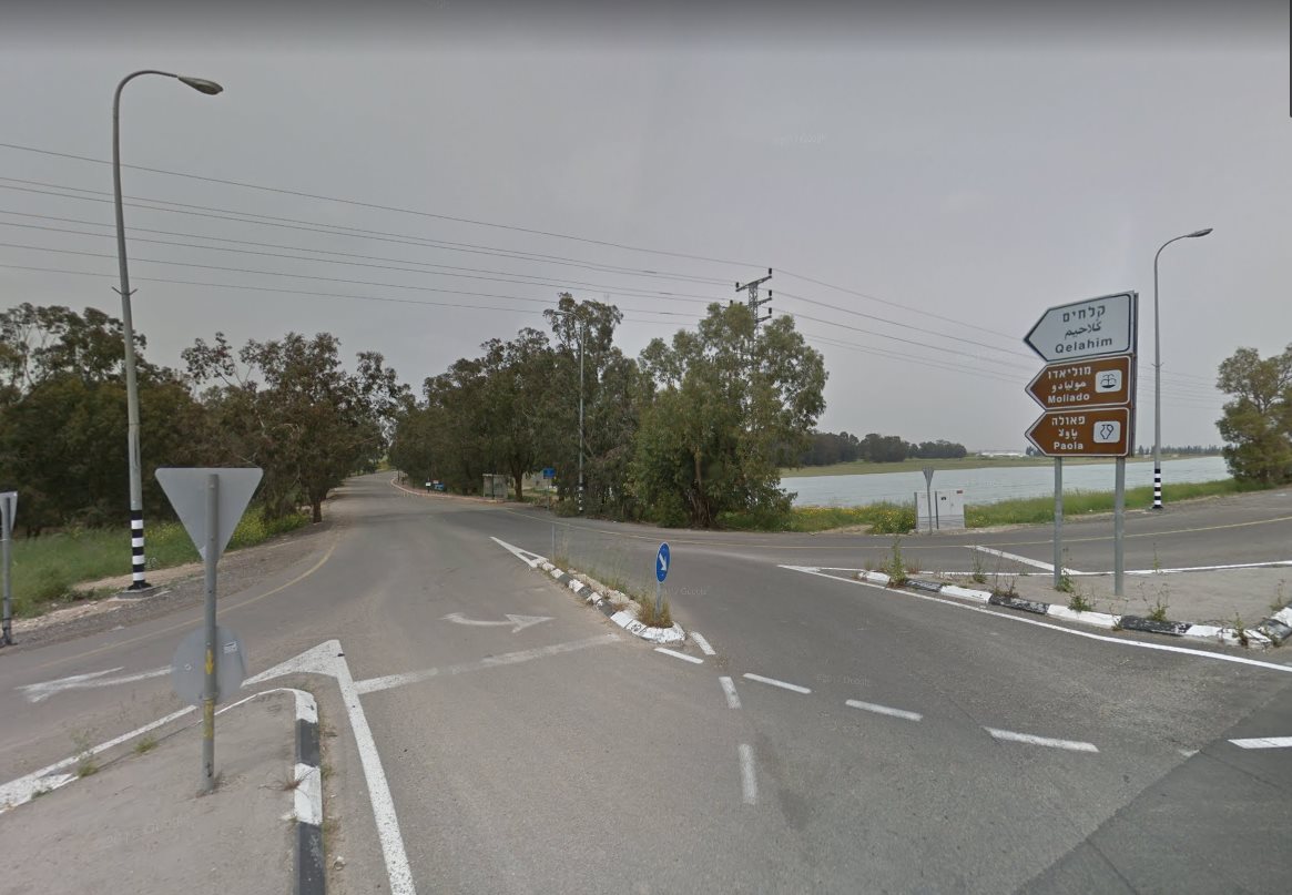 הכניסה למושב קלחים. קרדיט - גוגל maps