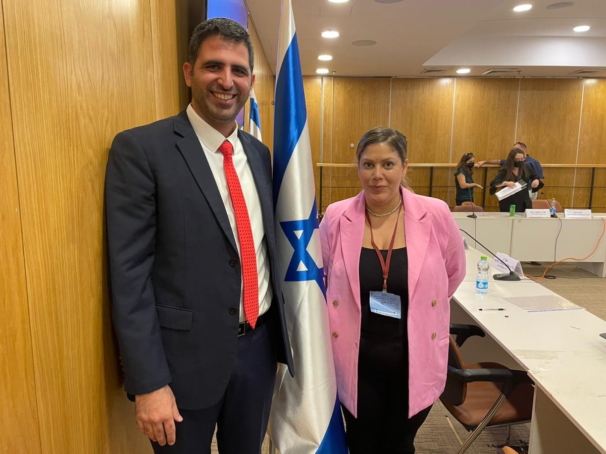 חה"כ קרעי לצד אורטל פרלמן. קרדיט - צילום פרטי