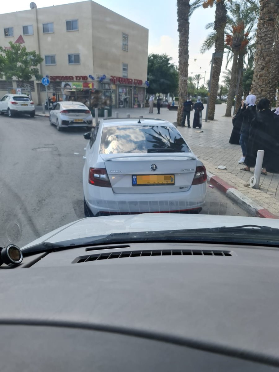 רכבו של החשוד. קרדיט - דוברות מרחב נגב