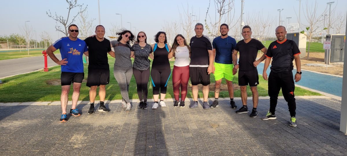 קבוצת הריצה של חברת "שובל". קרדיט - סרחיו אללוף