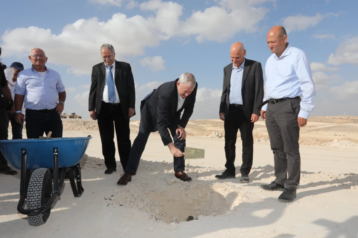 טקס הנחת אבן הפינה. קרדיט - אלביט מערכות